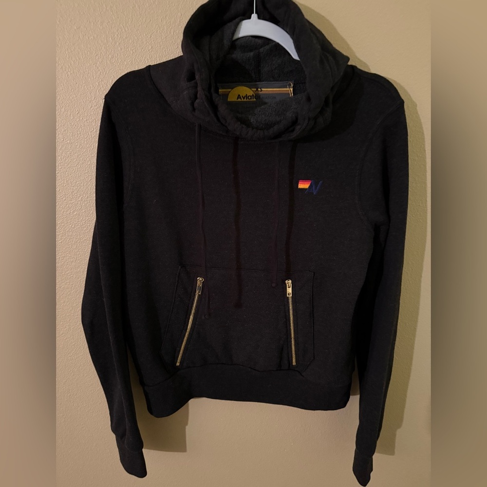NWT Aviator Nation Ninja Hoodie | Heather Grey